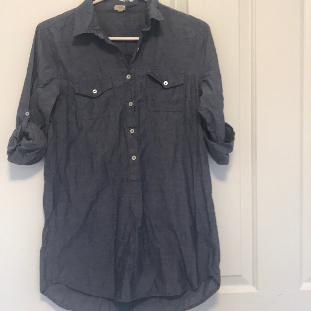 J Crew Chambray Top